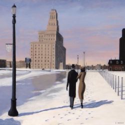 Lovers Walk up University Avenue Toronto 1930